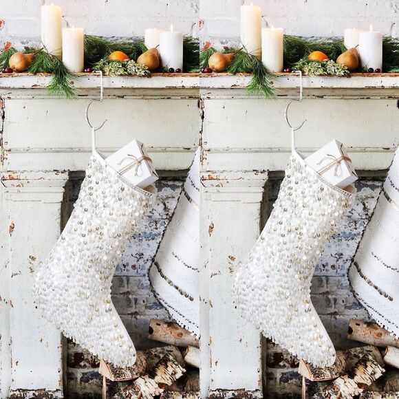 Free People Allover Coin Christmas Stocking - Picture 4 of 4